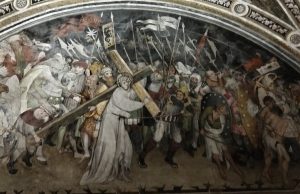 Ascent to Calvary - Montée au Calvaire - Aufstieg nach Golgatha - Salita al calvario Sant'Antonio di Ranverso dettaglio - Jaquerio 15th C.